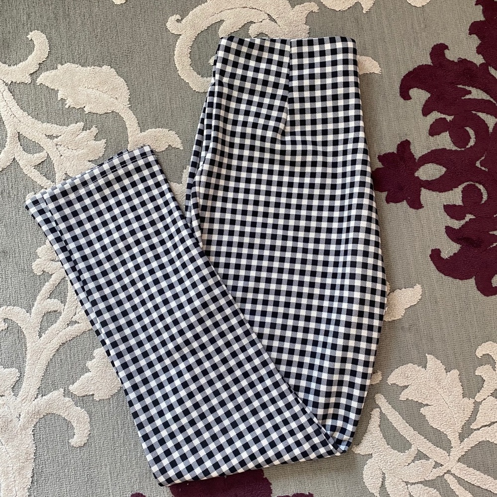 Princess Polly Black and White Gingham Skinny Pants